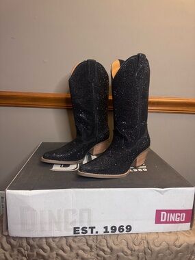 Dingo Women’s Silver Dollar Boot size 6.5

Black- beautiful 

Brand new in box